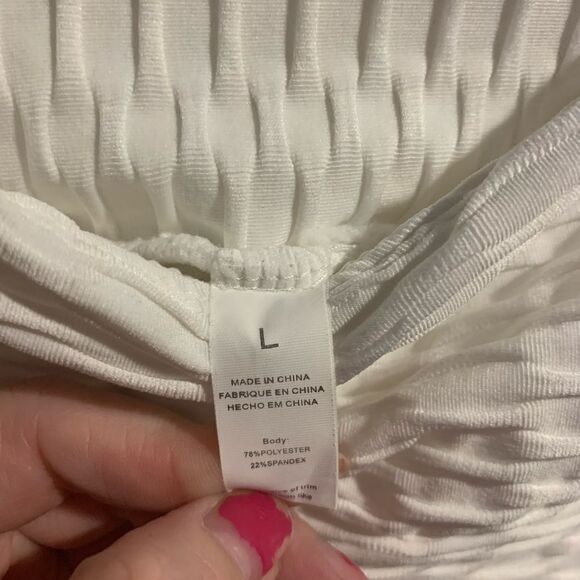 Waffle leggings size large white - Picture 3 of 4